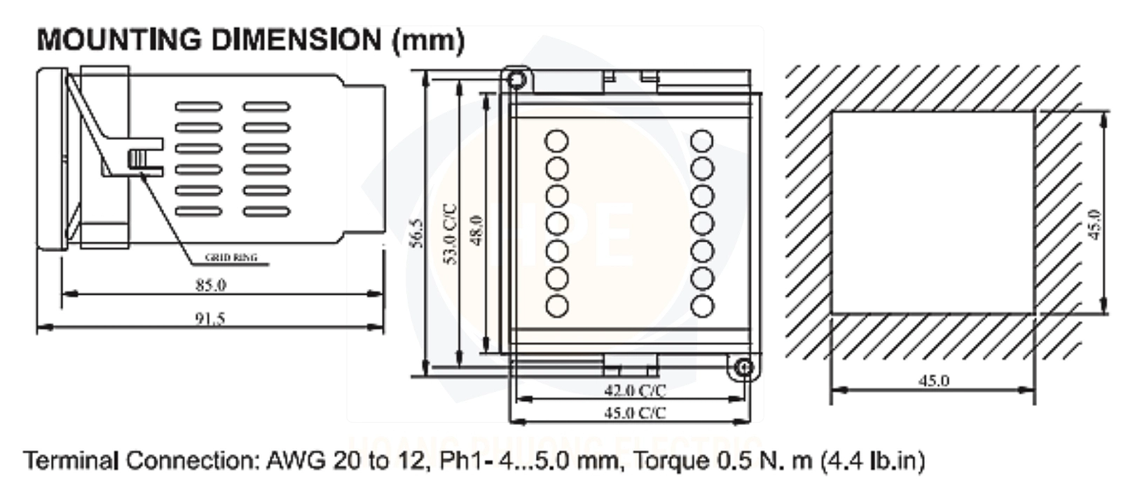 151C12B GIC | Đồng hồ điều khiển nhiệt độ GIC 110 – 240 VAC