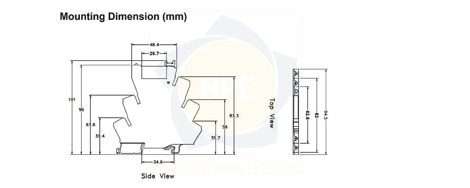 SR24D61RM GIC | Rơ le trung gian slim relay GIC