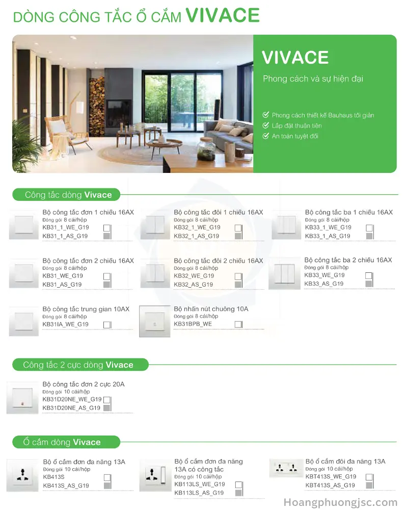 KB31_1_WE_G19 | Bộ công tắc đơn 1 chiều 16A Schneider