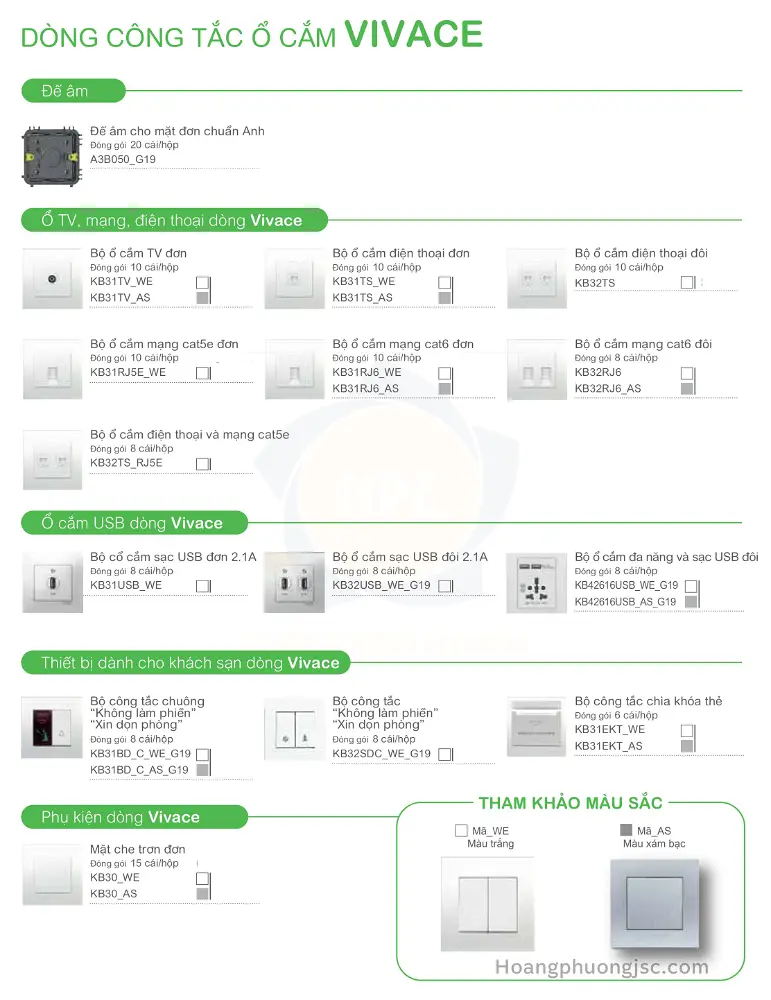 KB31_1_WE_G19 | Bộ công tắc đơn 1 chiều 16A Schneider