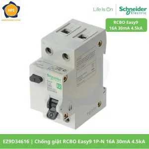 EZ9D34616 Chống giật RCBO Easy9 1P-N 16A 30mA 4.5kA