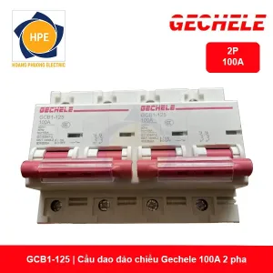 GCB1-125 - Cầu dao đảo chiều Gechele 2 pha 100A
