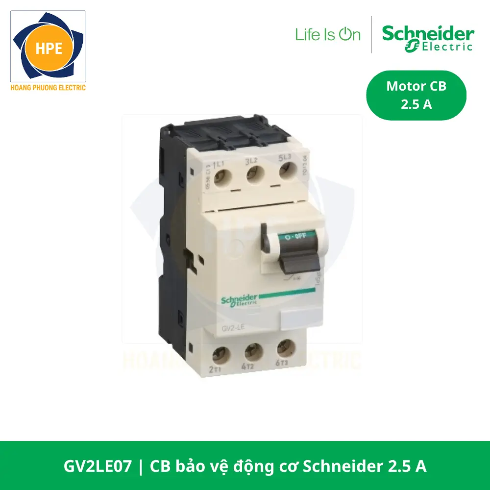 CB bảo vệ động cơ 2.5A Schneider