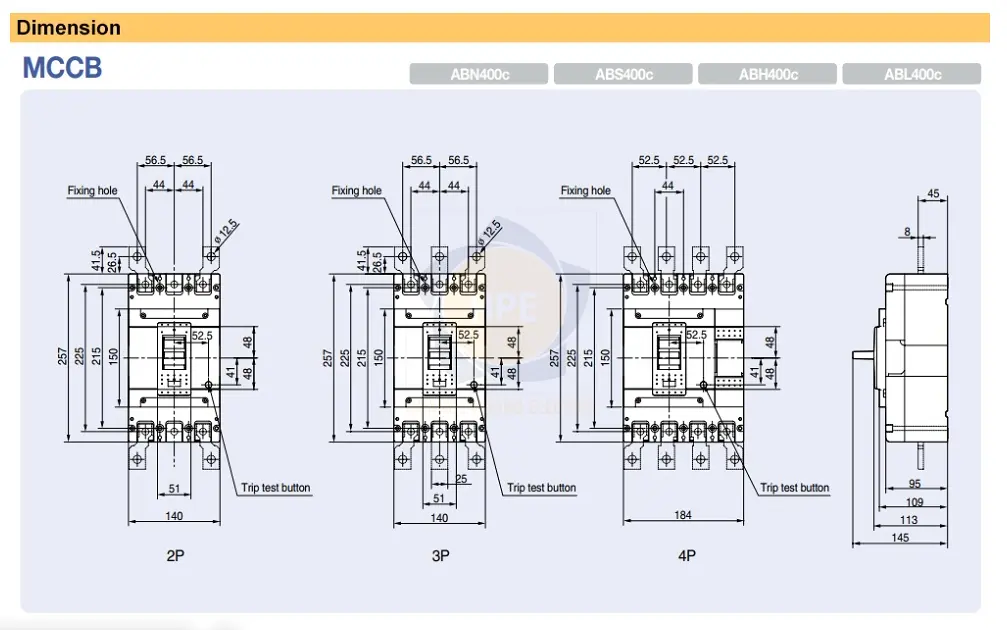 Kích thước ABN402c