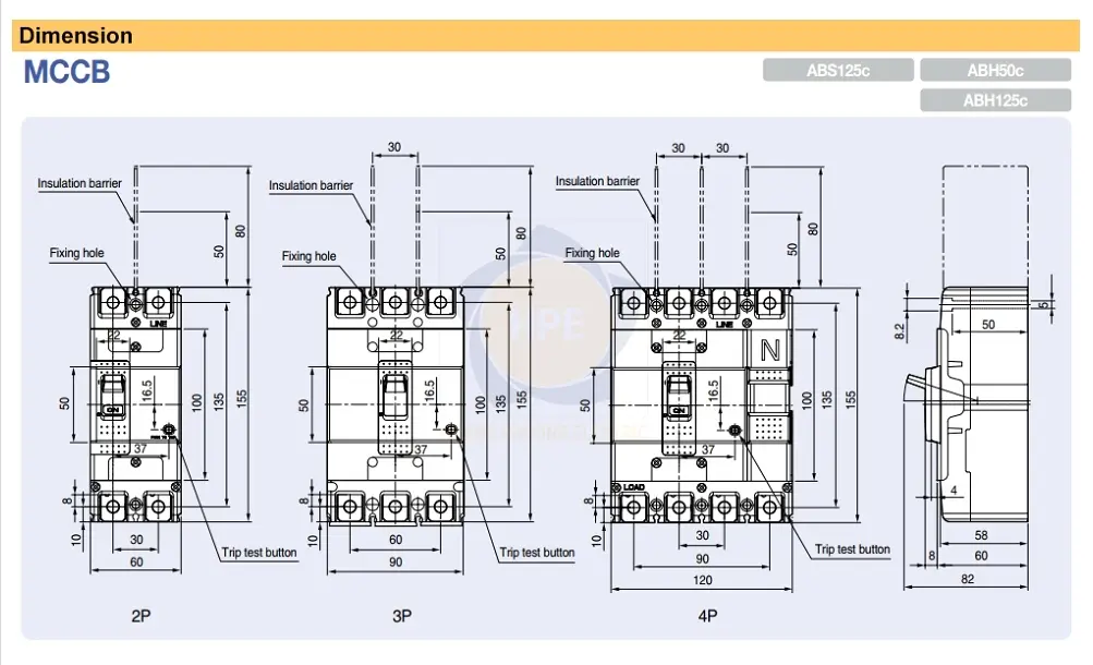Kích thước ABS102c