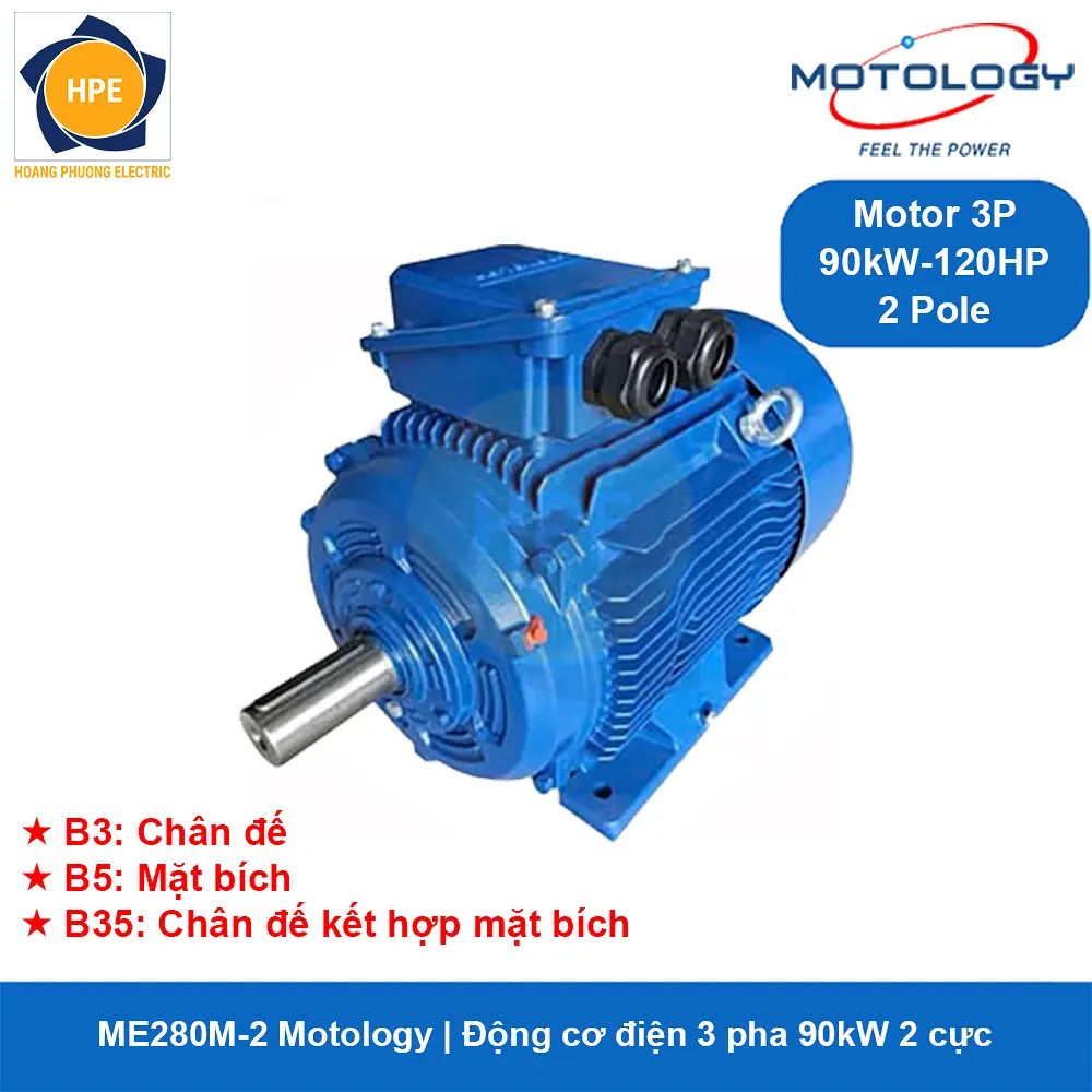 ME280M-2 Motology - Động cơ điện 3 pha 90kW 2 cực