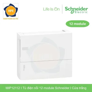 Tủ điện nổi Schneider MIP12112 12 module cửa trắng chính hãng