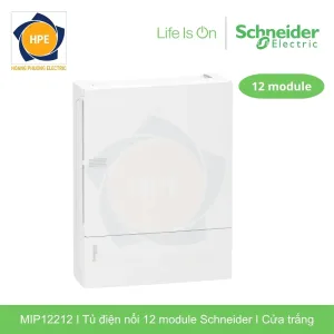 Tủ điện nổi Schneider MIP12212 24 module cửa trắng chính hãng