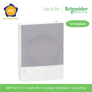Tủ điện nổi Schneider MIP12212T 24 module cửa mờ chính hãng