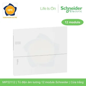 Tủ điện âm tường Schneider MIP22112 12 module cửa trắng chính hãng