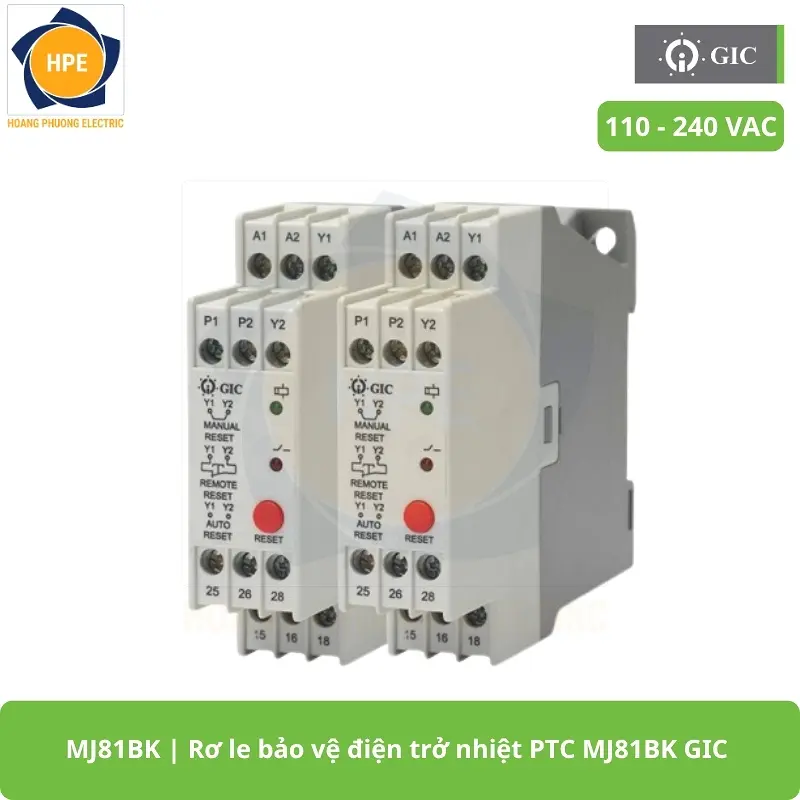 MJ81BK Rơ le bảo vệ điện trở nhiệt PTC MJ81BK GIC