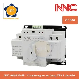 NNC-WQ-63A-2P NCC - Bộ chuyển nguồn tự động ATS 2P 63A
