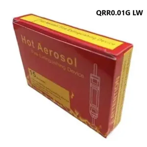 LW QRR0.01G là thiết bị chữa cháy dạng khí dung nhiệt (aerosol) cỡ nhỏ. Được thiết kế chuyên dụng cho các không gian kín và nhỏ hẹp, thiết bị này hoạt động hoàn toàn tự động, không cần nguồn điện ngoài.