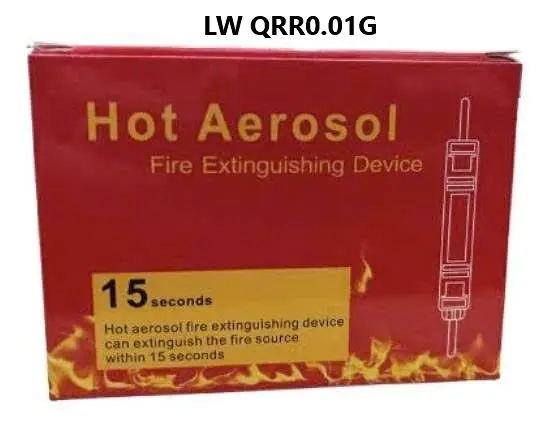 LW QRR0.01G là thiết bị chữa cháy dạng khí dung nhiệt (aerosol) cỡ nhỏ. Được thiết kế chuyên dụng cho các không gian kín và nhỏ hẹp, thiết bị này hoạt động hoàn toàn tự động, không cần nguồn điện ngoài.