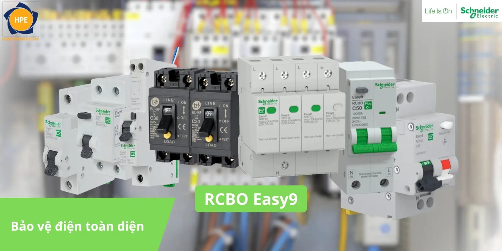 EZ9D33606 | Chống giật RCBO Easy9 1P+N 6A 30mA 4.5kA