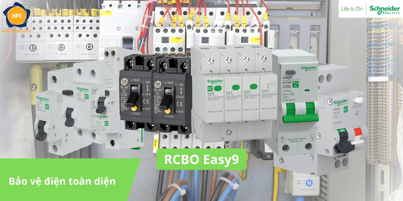 EZ9D34610 | Chống giật RCBO Easy9 1P-N 10A 30mA 4.5kA