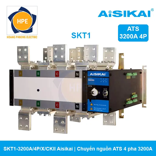 SKT1-3200A/4P/X/CKII Aisikai Chuyển nguồn tự động ATS 3200A 4P