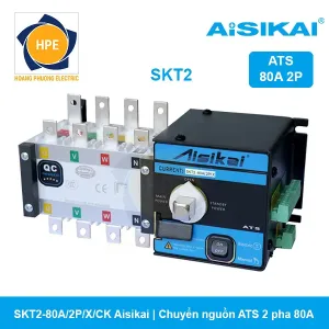 SKT2-80A/2P/X/CK Aisikai Chuyển nguồn tự động ATS 80A 2P