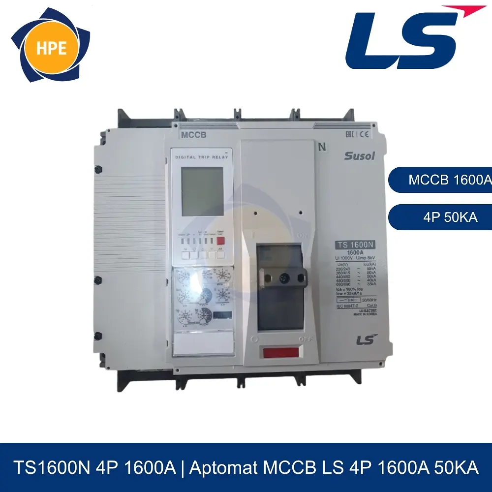 Aptomat MCCB TS1600N 4P 1600A 50kA