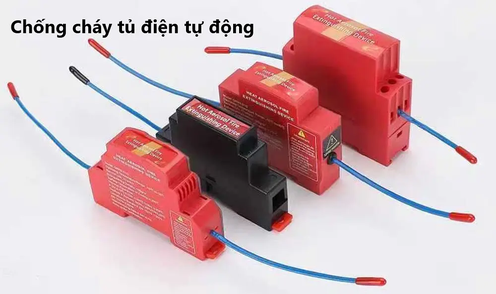 Thiết bị chữa cháy tự động tủ điện giúp phát hiện, khống chế đám cháy sớm trong tủ điện, tủ ATS, PLC, biến tần và tụ bù bằng khí dung Aerosol.