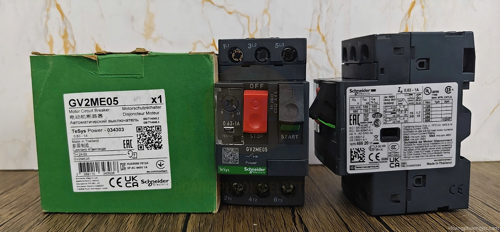 Ảnh thực tế sản phẩm GV2ME05 CB bảo vệ động cơ Schneider