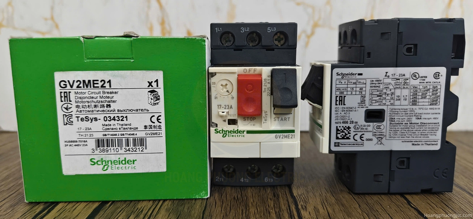 Ảnh thực tế sản phẩm GV2ME21 CB bảo vệ động cơ Schneider 