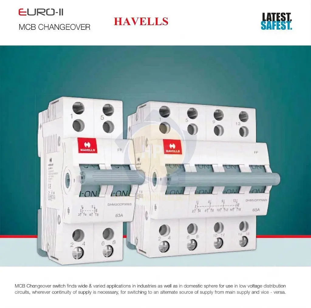 DHMGOFPX040 | Cầu dao đảo chiều Havells 4P 40A