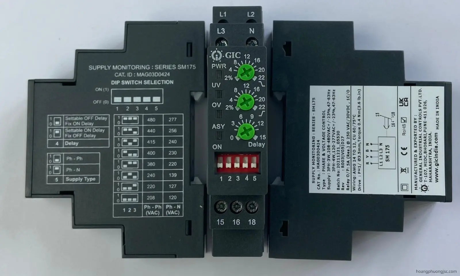 MAG03D0424 GIC | Rơ le bảo vệ điện áp đa năng GIC 480VAC