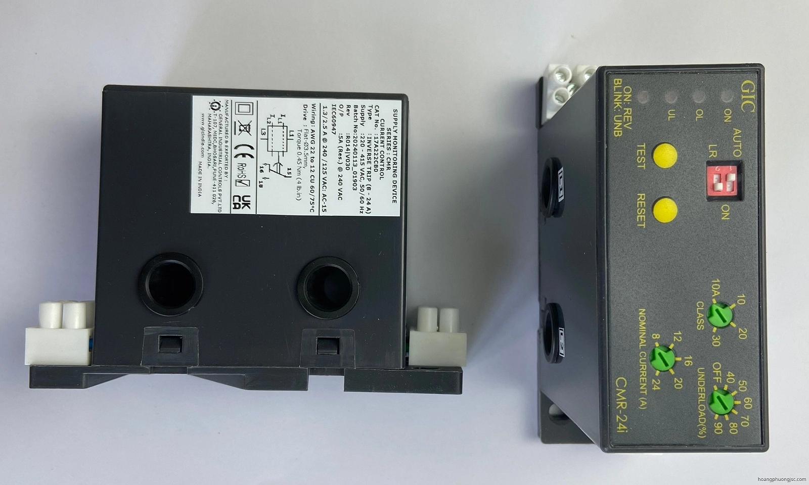 17A222CB0 GIC | Rơ le bảo vệ quá tải, non tải GIC 220 – 415 VAC