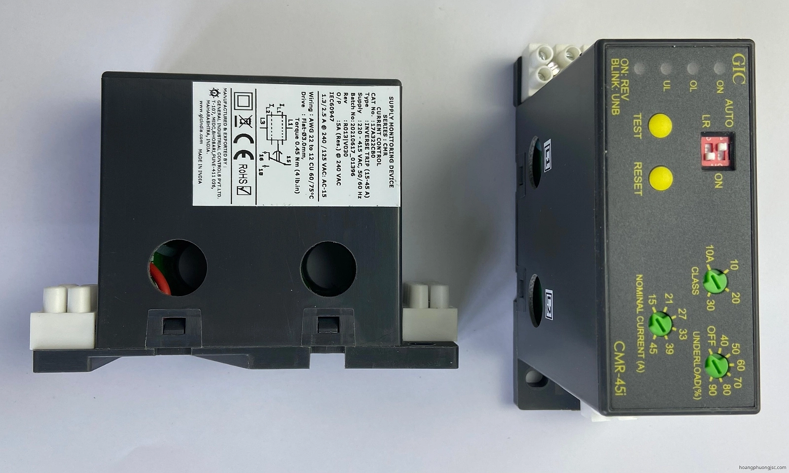 17A322CB0 GIC | Rơ le bảo vệ quá tải, non tải GIC 220 – 415 VAC