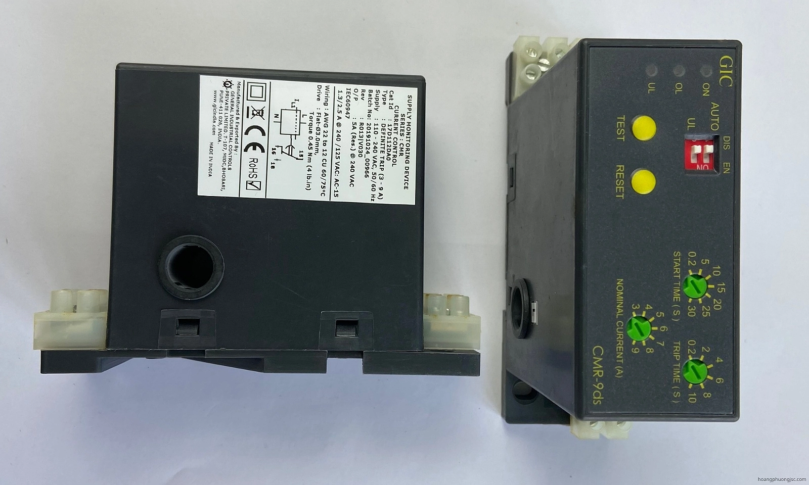 17D112DA0 GIC | Rơ le bảo vệ quá tải, fix non tải GIC 110 – 240 VAC
