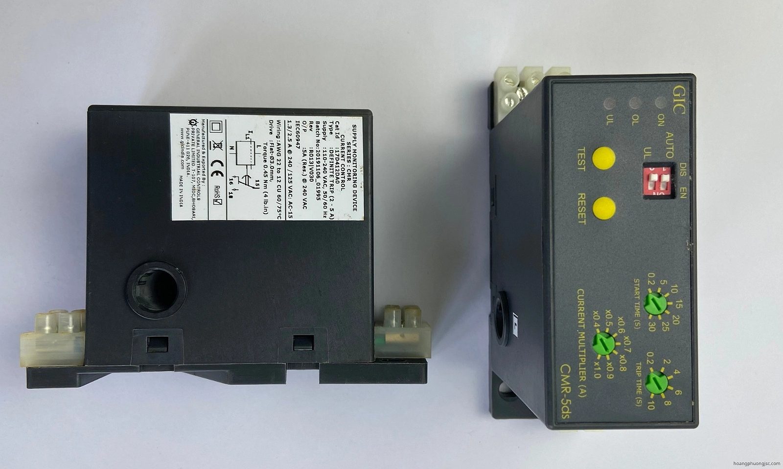 17D412DA0 GIC | Rơ le bảo vệ quá tải, fix non tải GIC 110 – 240 VAC
