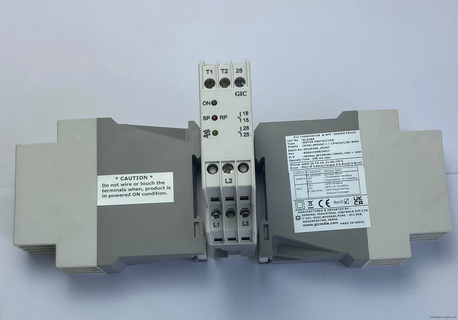 MLD4BS GIC | Rơ le bảo vệ điện trở nhiệt PTC GIC 400 VAC