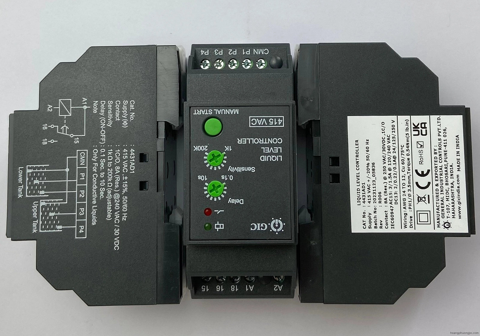 4431AD1 GIC | Rờ le cảm biến mức nước GIC 400 VAC