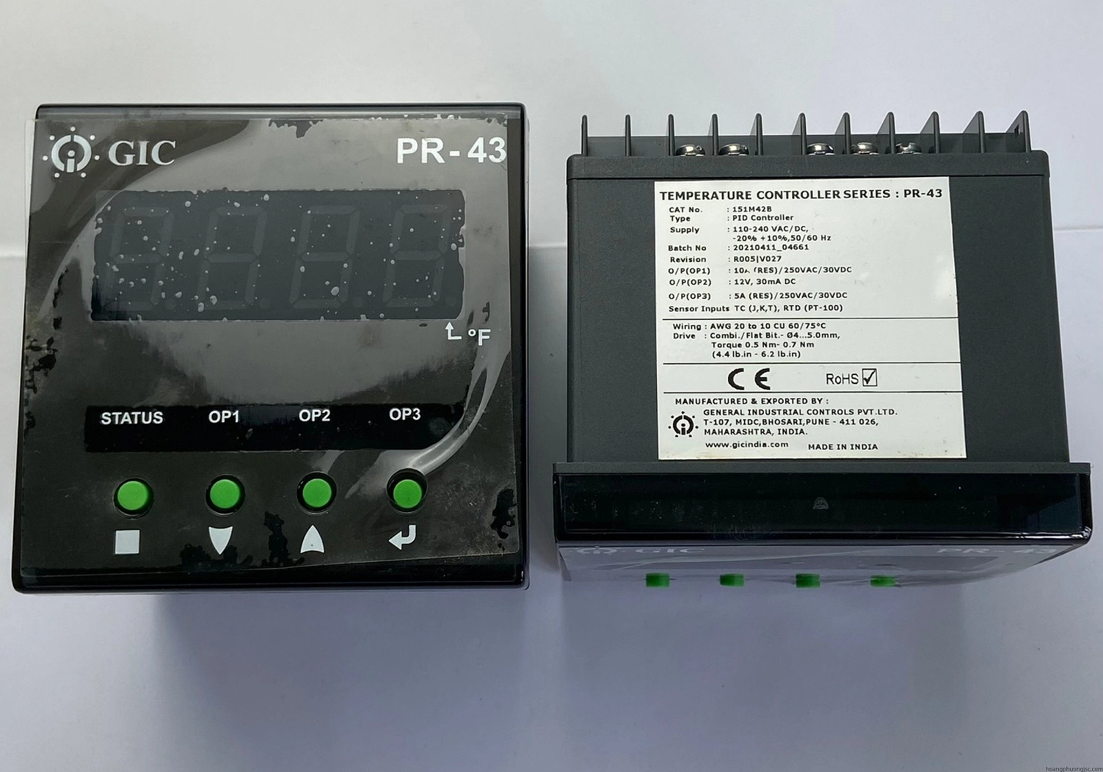 151M42B GIC | Đồng hồ điều khiển nhiệt độ GIC 110 – 240 VAC
