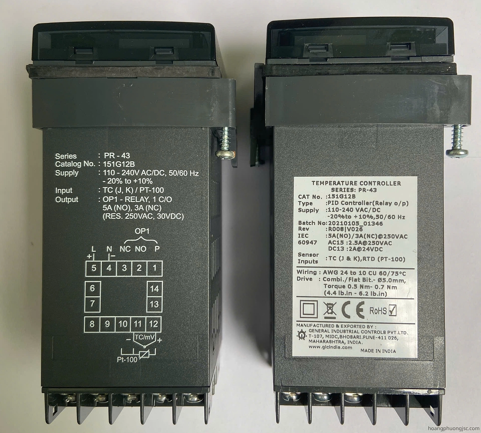 151G12B GIC | Đồng hồ điều khiển nhiệt độ GIC 110 – 240 VAC