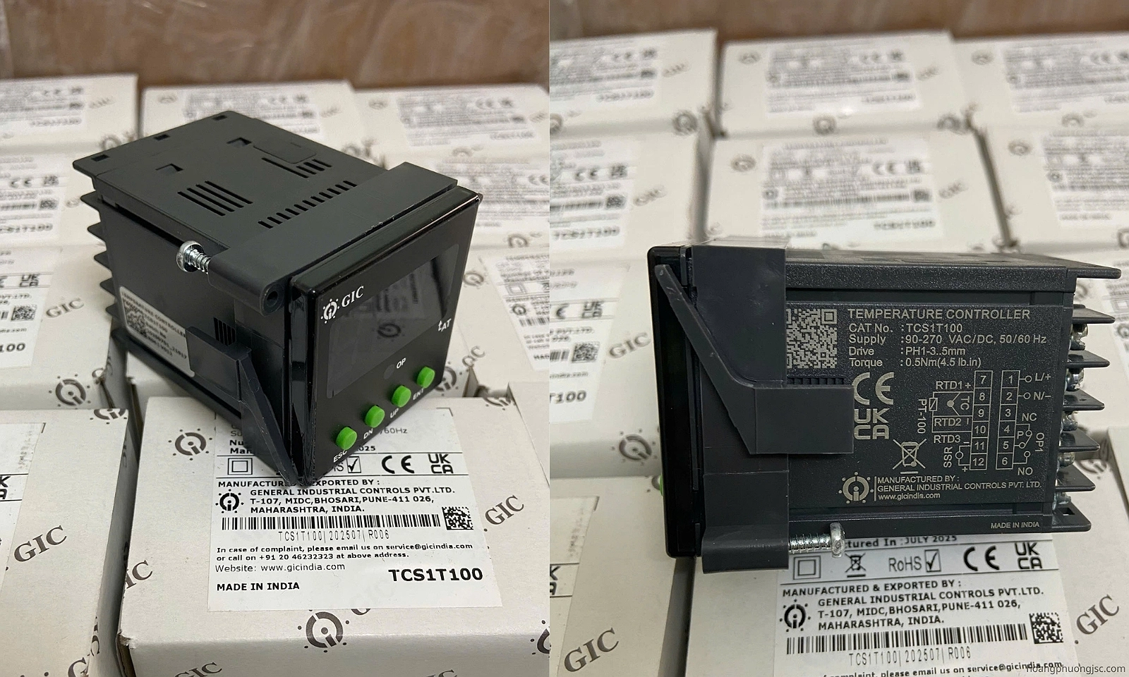 TCS1T100 GIC | Bộ điều khiển nhiệt độ GIC 90–270V AC/DC