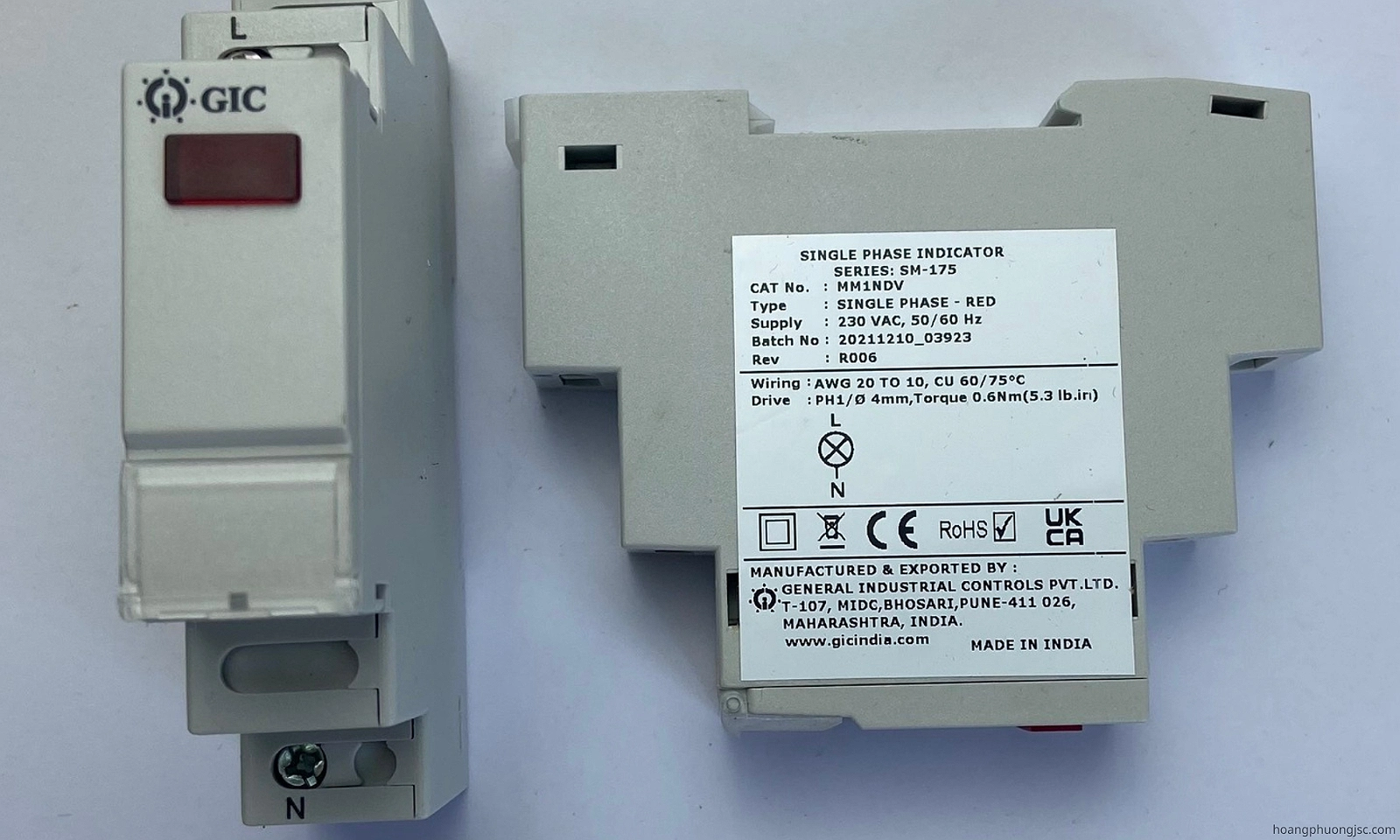 MM1NDV GIC | Đèn báo 1 pha GIC 240V AC
