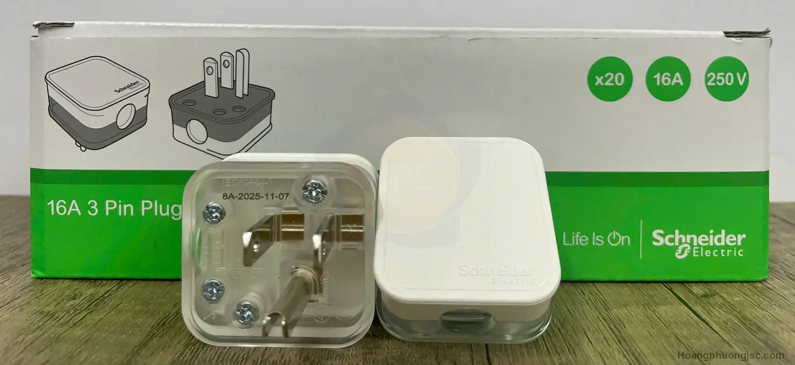 E16P | Phích cắm 3 chấu 16A Schneider