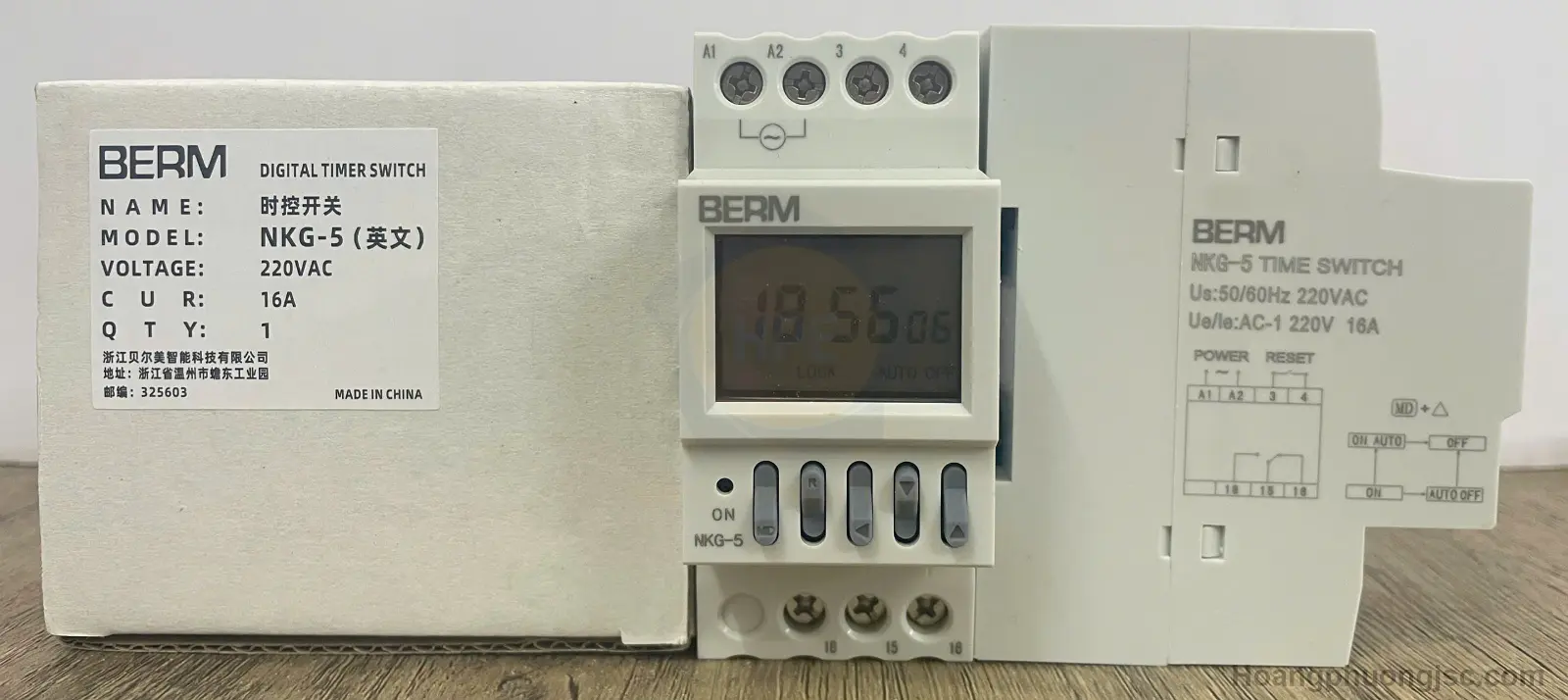 NKG-5 BERM I Công tắc hẹn giờ 24h