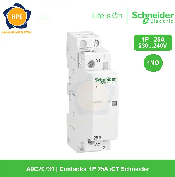 A9C20731 - Contactor 1P 25A iCT Schneider