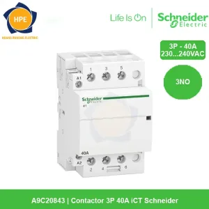 A9C20843- Contactor 3P 40A iCT Schneider