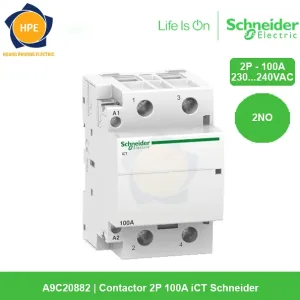 A9C20882 - Contactor 2P 100A iCT Schneider