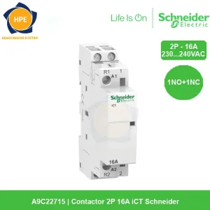 A9C22715 - Contactor 2P 16A iCT Schneider
