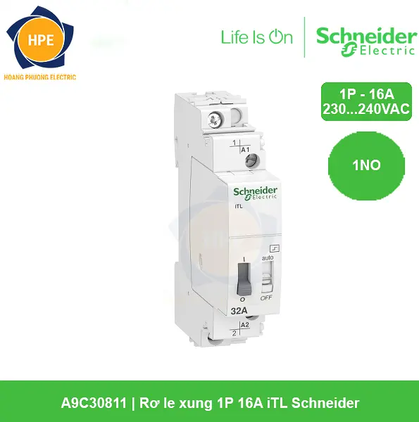 A9C30811 - Rơ le xung 1P 16A iTL Schneider