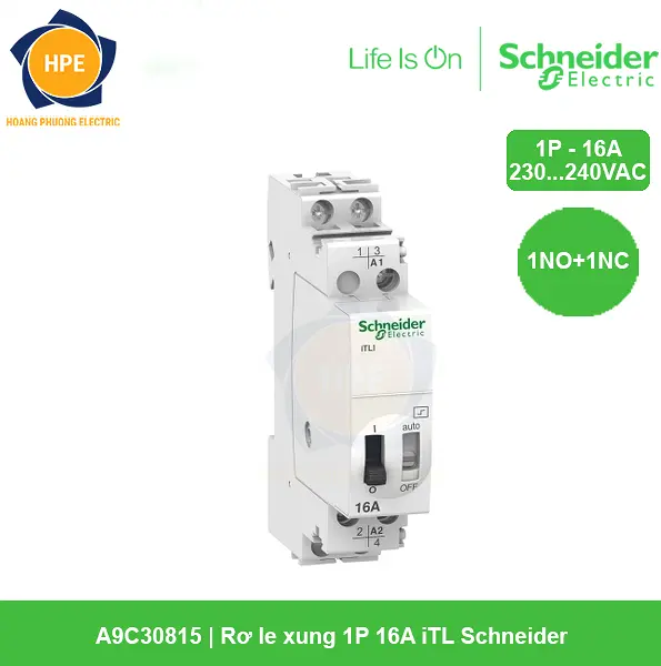 A9C30812 - Rơ le xung 2P 16A iTL Schneider