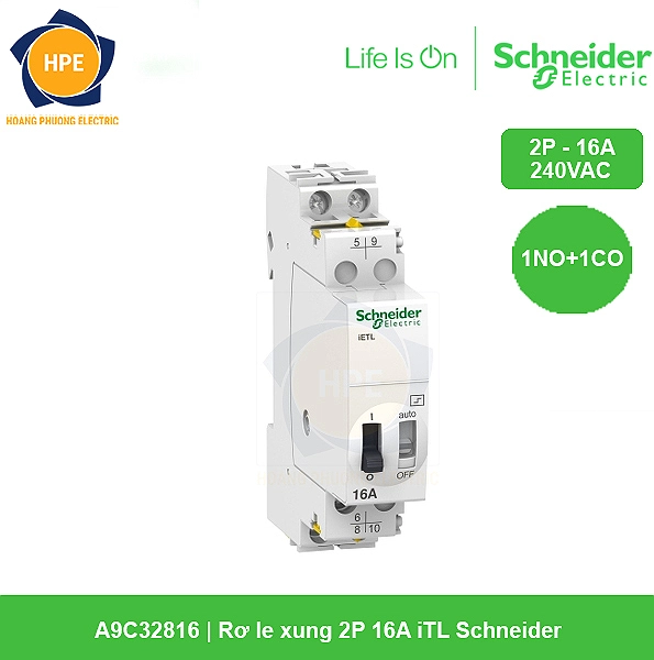 A9C32816 - Rơ le xung 2P 16A iTL Schneider