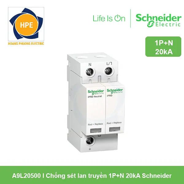 A9L20500 Schneider - Chống sét lan truyền 1P+N 20kA