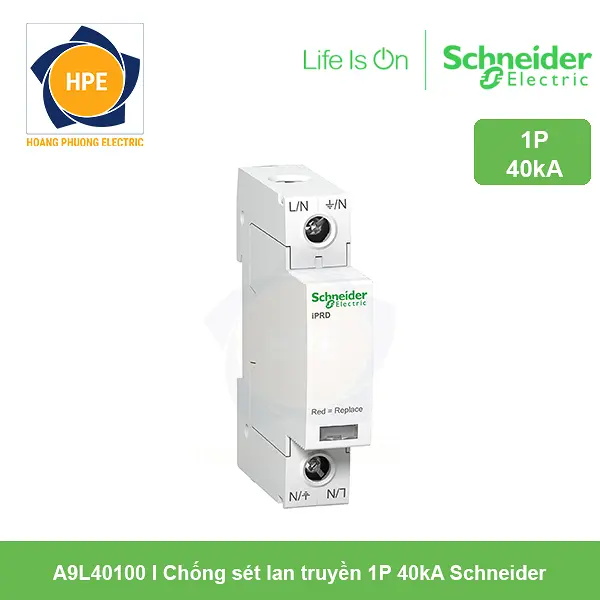 A9L40100 Schneider - Chống sét lan truyền 1P 40kA