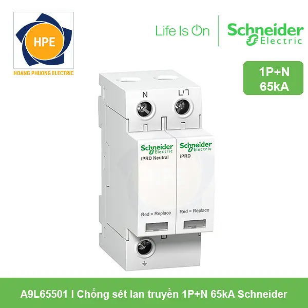 A9L65501 Schneider - Chống sét lan truyền 1P+N 65kA